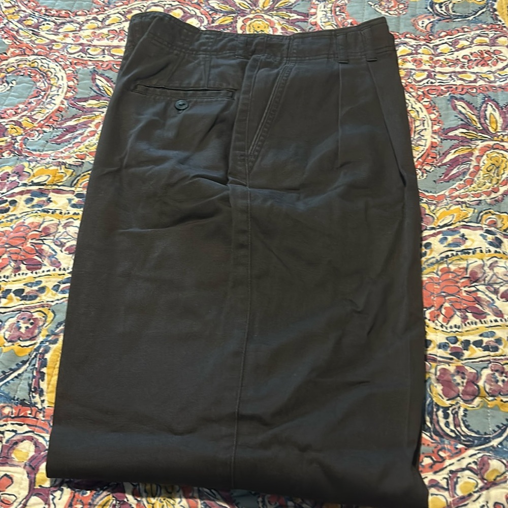 Black docker style pants pleated front - could be for dress or school